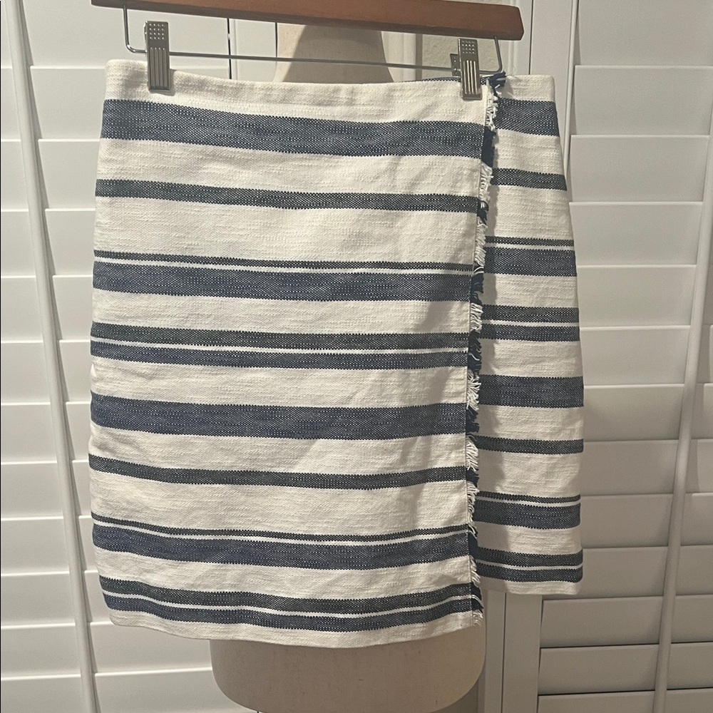 Loft Skirt Fully Lined 6 Blue & White - Picture 7 of 7